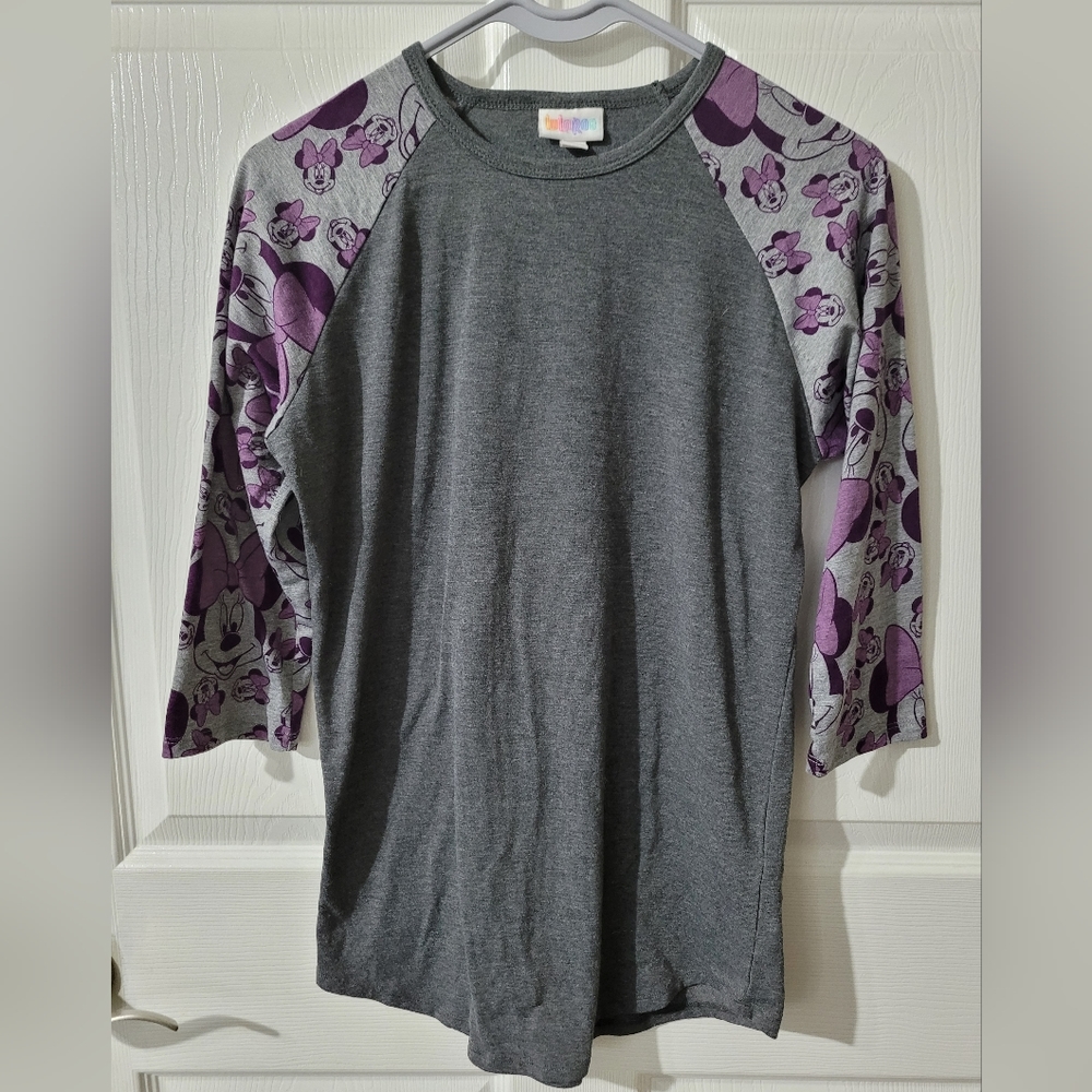 Lularoe Minnie Mouse 3/4 sleeve top XS